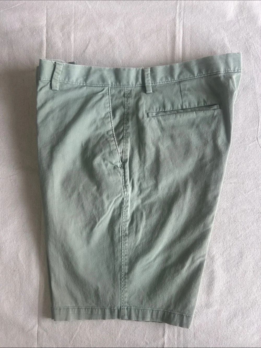 Banana Republic Mint Green Flat-Front Cotton Shorts (M-2)